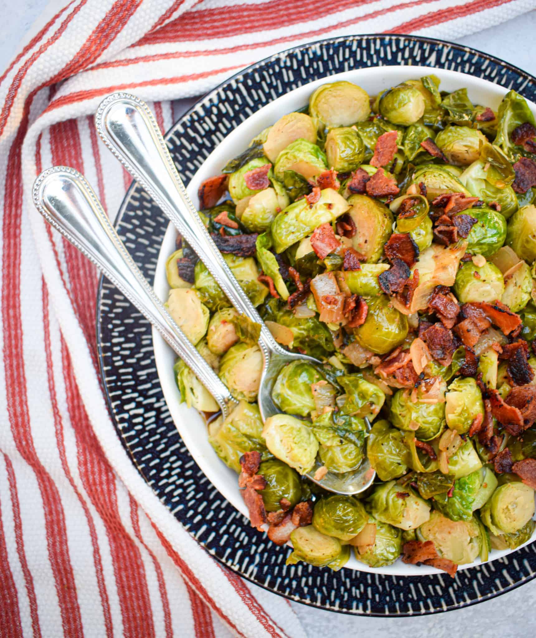 bacon and balsamic brussel sprouts 