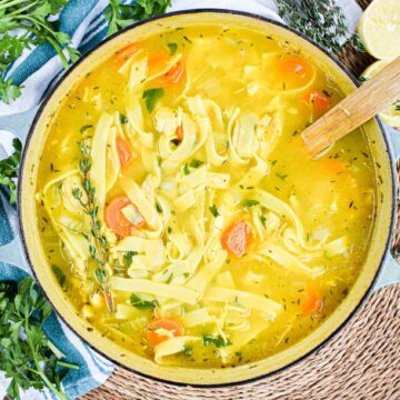 healing chicken noodle soup by the jam jar kitchen