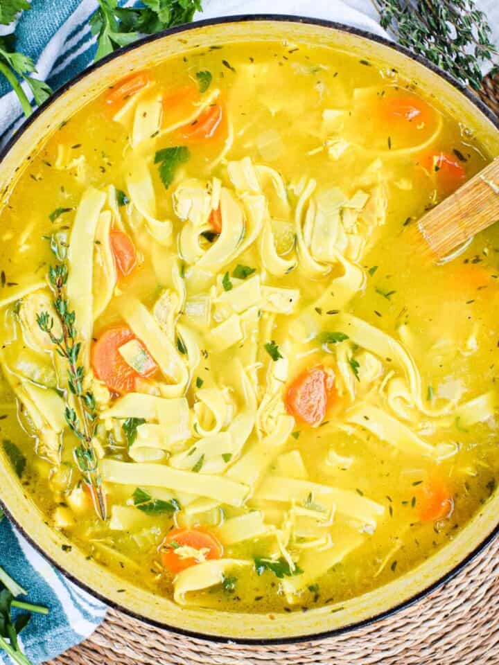 healing chicken noodle soup by the jam jar kitchen