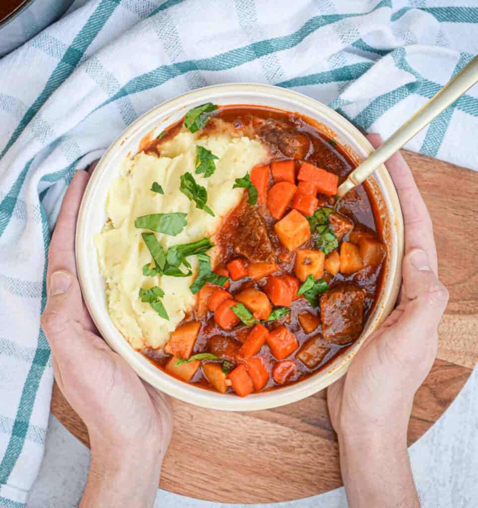 Whole30 Beef Stew with Root Vegetables by the Jam Jar Kitchen