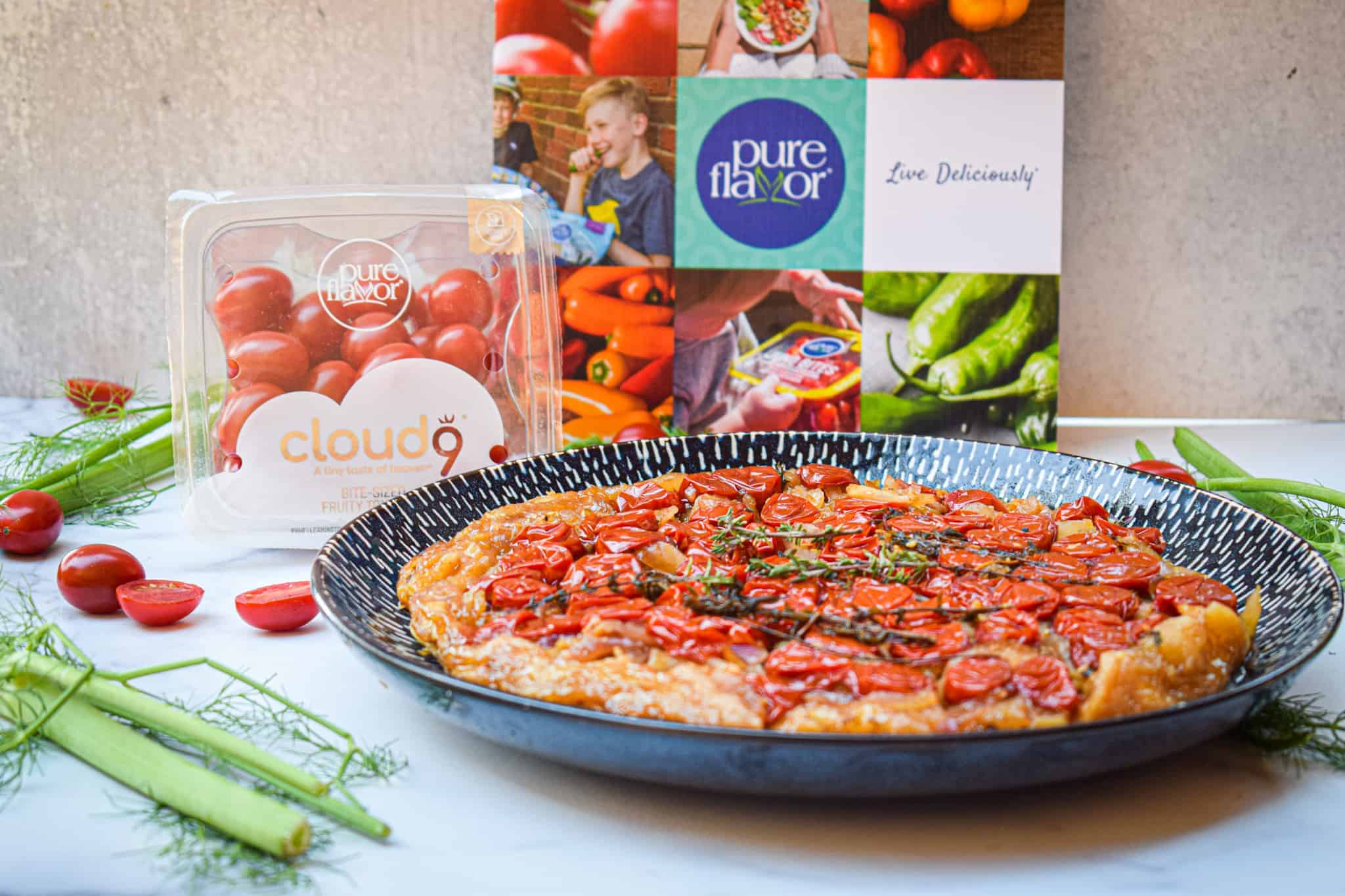 Sweet Tomato & Fennel Tarte Tatin made with Cloud 9 Fruity Tomatoes 