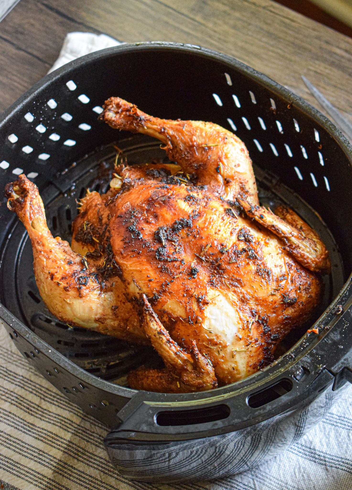 Air Fryer Whole Chicken {Whole30 I Paleo I Low Carb} - The Jam Jar Kitchen