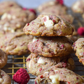 white chocolate raspberry cookies
