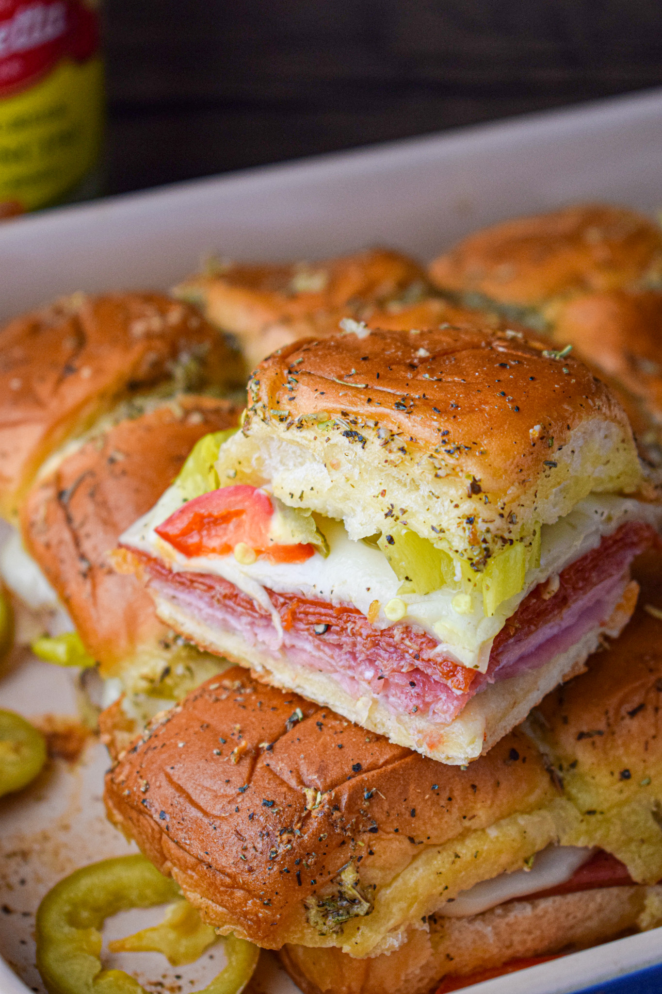 Italian sub slider sandwich 