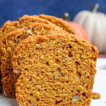slice of pumpkin bread